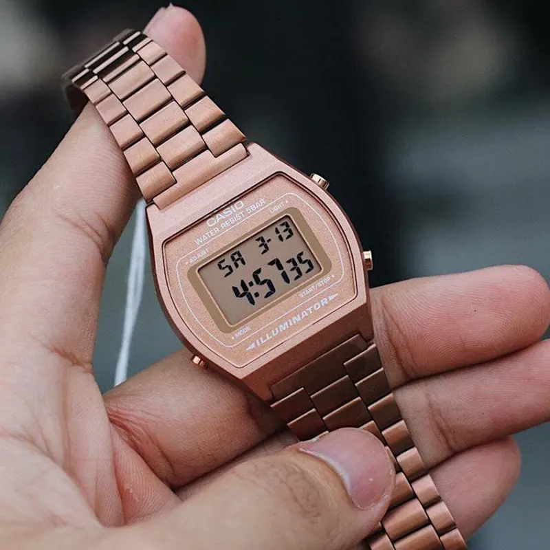 Casio Vintage Retro Rose Gold-tone Casual Watch- B640WC-5A